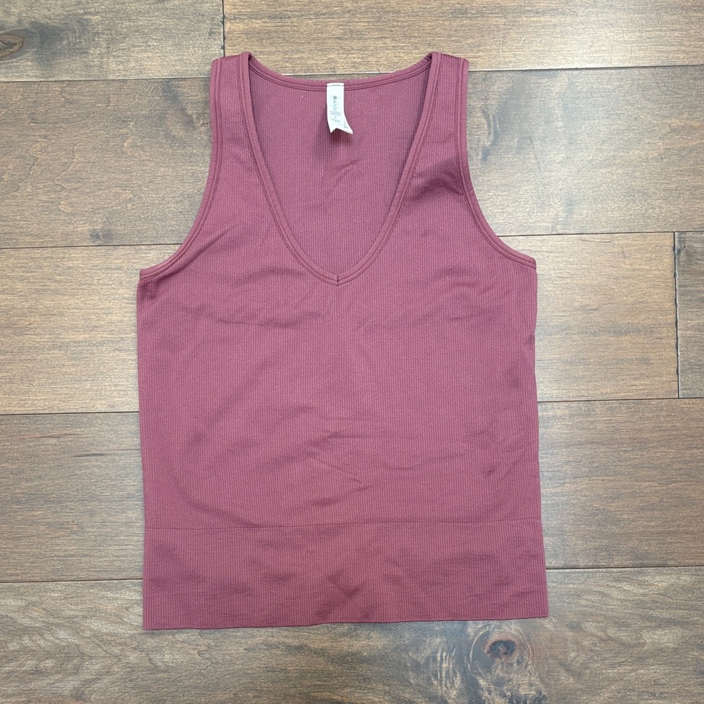 Athleta Aurora Long Tank Top tawny rose